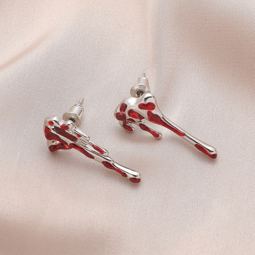 Wholesale Fashion Halloween Eclipse Blood Drop Earrings